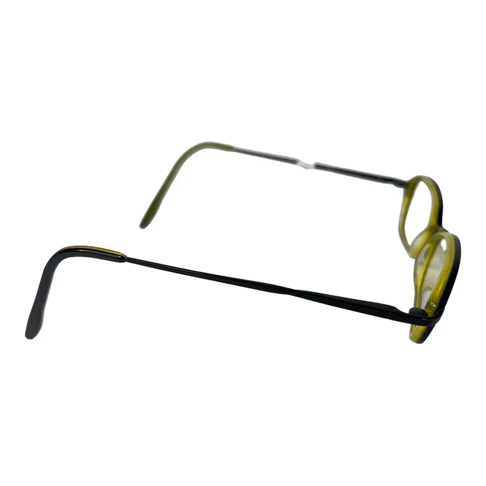 MIRACLECLIP Eyeglasses Frames‎ Black/HNY 49-15-140 Mens Rectangular Frames H3732